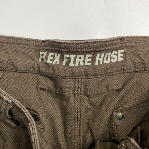 Duluth Trading Co Flex Fire House Brown Cargo Shorts 12" Inseam Size 34 - Picture 6 of 12